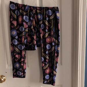 Gudrun Sjoden Black Floral Leggings